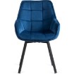 Mebel Elite Обертове крісло Luna, темно-синє, велюрове, ME.LUNA/GR/V/K - Home Club, зображення 7
