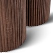 Mebel Elite Столик Cartagena 80 см, травертин/горіх, ME.CARTAGENA/TRAW/O/L - Home Club, зображення 5