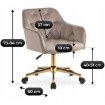 Mebel Elite Вращающееся кресло Konor, бежевое, велюровое, ME.KONOR/BZ/ZL/V/FO - Home Club, изображение 9