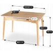 Mebel Elite Раздвижной керамический стол Samer, 120–160 см, дуб, ME.SAMER/D/CER/S120-160 - Home Club, изображение 6