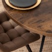 Mebel Elite Комплект: стіл Lukas 100–250 см, дуб рустикальний/чорний, та 4 стільці Rick, коричневі, LUKAS/DRU/CZ/S/RICK/BR/V/Z4/K - Home Club, зображення 6
