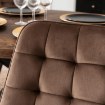Mebel Elite Комплект: стіл Lukas 100–250 см, дуб рустикальний/чорний, та 4 стільці Rick, коричневі, LUKAS/DRU/CZ/S/RICK/BR/V/Z4/K - Home Club, зображення 7