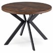 Mebel Elite Комплект: стіл Lukas 100–250 см, дуб рустикальний/чорний, та 4 стільці Rick, коричневі, LUKAS/DRU/CZ/S/RICK/BR/V/Z4/K - Home Club, зображення 8