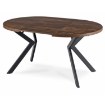 Mebel Elite Комплект: стіл Lukas 100–250 см, дуб рустикальний/чорний, та 4 стільці Rick, коричневі, LUKAS/DRU/CZ/S/RICK/BR/V/Z4/K - Home Club, зображення 10