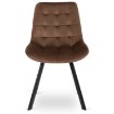 Mebel Elite Комплект: стіл Lukas 100–250 см, дуб рустикальний/чорний, та 4 стільці Rick, коричневі, LUKAS/DRU/CZ/S/RICK/BR/V/Z4/K - Home Club, зображення 14