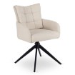 Mebel Elite Вращающееся кресло для гостиной July кремового цвета, ME.JULY/KR/T/K - Home Club, изображение 3