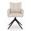 Mebel Elite Вращающееся кресло для гостиной July кремового цвета, ME.JULY/KR/T/K - Home Club, изображение 4