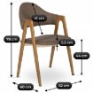 Mebel Elite Стул Ruiz, бежевый, ME.RUIZ/BZ/T/K - Home Club, изображение 6