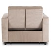 Mebel Elite Розкладне крісло Solor, бежеве, з вельветової тканини, ME.SOLOR/BZ/CZ/SZTR/FW - Home Club, зображення 10