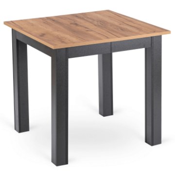Mebel Elite Раздвижной стол Ben 80–200 см, дуб Craft/чёрный, W.BEN/DC/CZ/S - Home Club