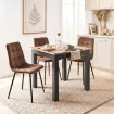 Mebel Elite Раздвижной стол Ben 80–200 см, дуб Craft/чёрный, W.BEN/DC/CZ/S - Home Club, изображение 2