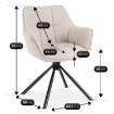 Mebel Elite Вращающееся кресло Peony 2, бежевого цвета, ME.PEONY2/BZ/T/K - Home Club, изображение 9