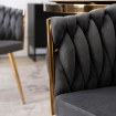 Mebel Elite Стілець Capi сірий, плетений, велюровий, ME.CAPI/P/ZL/V/K - Home Club, зображення 6