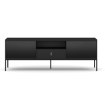 Mebel Elite Тв-тумба Marcos 154 см с рифленой поверхностью, черная, W.MAGGIORE/CZ/RTV - Home Club, изображение 5
