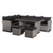 Mebel Elite Комплект садових меблів Dallas, сірий/чорний, ME.DALLAS/JP/RT/OGR/ZES - Home Club, зображення 2