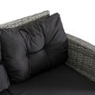 Mebel Elite Комплект садових меблів Dallas, сірий/чорний, ME.DALLAS/JP/RT/OGR/ZES - Home Club, зображення 7