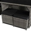Mebel Elite Комплект садових меблів Dallas, сірий/чорний, ME.DALLAS/JP/RT/OGR/ZES - Home Club, зображення 8