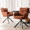 Mebel Elite Вращающееся кресло City, красное, из вельвета, ME.CITY/RD/SZTR/K - Home Club, изображение 3