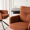 Mebel Elite Вращающееся кресло City, красное, из вельвета, ME.CITY/RD/SZTR/K - Home Club, изображение 4