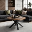 Mebel Elite Столик Lincoln «Дуб рустикальный»/«Черный», ME.LINCOLN/RU/CZ/L - Home Club, изображение 2