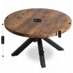Mebel Elite Столик Lincoln «Дуб рустикальный»/«Черный», ME.LINCOLN/RU/CZ/L - Home Club, изображение 8