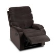 Mebel Elite Раскладной кресло Kobe, коричневый велюр, ME.KOBE/BR/V/FW - Home Club, изображение 3