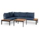 Mebel Elite Комплект садових меблів Norman, темно-синій/чорний, ME.NORMAN/GR/NAR/OGR/ZES - Home Club