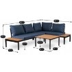 Mebel Elite Набор садовой мебели Norman, темно-синий/чёрный, ME.NORMAN/GR/NAR/OGR/ZES - Home Club, изображение 12