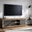 Mebel Elite Тумба під телевізор Blago 140 см, темний дуб/графіт, W.LUNA/OSD/MA/RTV2D - Home Club, зображення 2