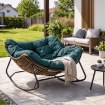 Mebel Elite Крісло-гойдалка Elton, зелене, ME.ELTON/Z/T/FW - Home Club, зображення 2