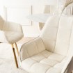 Mebel Elite Обертове крісло Mia бежевого кольору з тканини букле, ME.MIA/KR/ZL/TB/K - Home Club, зображення 4