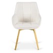 Mebel Elite Обертове крісло Mia бежевого кольору з тканини букле, ME.MIA/KR/ZL/TB/K - Home Club, зображення 7