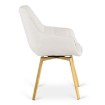 Mebel Elite Обертове крісло Mia бежевого кольору з тканини букле, ME.MIA/KR/ZL/TB/K - Home Club, зображення 8
