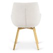 Mebel Elite Обертове крісло Mia бежевого кольору з тканини букле, ME.MIA/KR/ZL/TB/K - Home Club, зображення 9