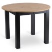 Mebel Elite Комплект: стіл Harry 102–142 см, дуб Artisan/чорний, та 4 стільці Peru, чорні, W.HARRY/DA/CZ/S/PERU/CZ/V/Z4/K - Home Club, зображення 3