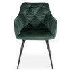 Mebel Elite Стул Modesto, зеленый, велюровый, ME.MODESTO/Z/CZ/V/K - Home Club, изображение 6