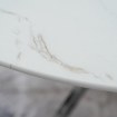 Mebel Elite Стол Soul со стеклянной столешницей, 100 см, белый мрамор/серебристый, ME.SOUL/BM/SR/S - Home Club, изображение 5