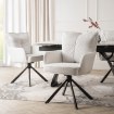 Mebel Elite Обертове крісло City кремового кольору зі штруксом, ME.CITY/KR/SZTR/K - Home Club, зображення 3