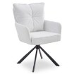 Mebel Elite Обертове крісло City кремового кольору зі штруксом, ME.CITY/KR/SZTR/K - Home Club, зображення 5