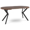 Mebel Elite Комплект: стол Dorian (80–160 см) из дуба в стиле рустик/черный и 4 стула Lucky серого цвета, DORIAN/DRU/CZ/S/LUCKY/P/V/Z4/K - Home Club, изображение 10