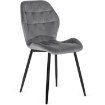 Mebel Elite Комплект: стол Dorian (80–160 см) из дуба в стиле рустик/черный и 4 стула Lucky серого цвета, DORIAN/DRU/CZ/S/LUCKY/P/V/Z4/K - Home Club, изображение 11