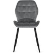 Mebel Elite Комплект: стол Dorian (80–160 см) из дуба в стиле рустик/черный и 4 стула Lucky серого цвета, DORIAN/DRU/CZ/S/LUCKY/P/V/Z4/K - Home Club, изображение 12