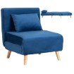 Mebel Elite Раскладной кресло Marry, темно-синий, ME.MARRY/GR/DNAT/T/FW - Home Club