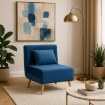Mebel Elite Раскладной кресло Marry, темно-синий, ME.MARRY/GR/DNAT/T/FW - Home Club, изображение 2