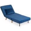 Mebel Elite Раскладной кресло Marry, темно-синий, ME.MARRY/GR/DNAT/T/FW - Home Club, изображение 4