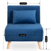 Mebel Elite Раскладной кресло Marry, темно-синий, ME.MARRY/GR/DNAT/T/FW - Home Club, изображение 13