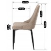 Mebel Elite Стілець Cork 2, бежевий, ME.CORK2/BZ/T/K - Home Club, зображення 10