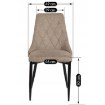 Mebel Elite Стілець Cork 2, бежевий, ME.CORK2/BZ/T/K - Home Club, зображення 11