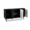 Mebel Elite Комод Marlen 155 см, черный, W.MAZOMA/CZ/N.CZ/U.ZL/KOM4D - Home Club, изображение 3