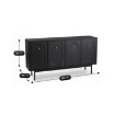 Mebel Elite Комод Marlen 155 см, черный, W.MAZOMA/CZ/N.CZ/U.ZL/KOM4D - Home Club, изображение 9